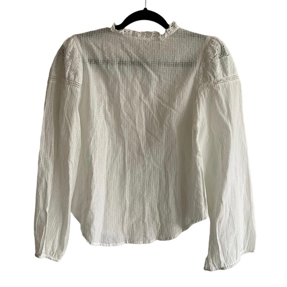HEARTLOOM Button Front Long Sleeve Blouse
Ivory White Cream M - Picture 4 of 8